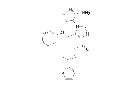 1-(4-amino-1,2,5-oxadiazol-3-yl)-5-[(phenylsulfanyl)methyl]-N'-[(E)-1-(2-thienyl)ethylidene]-1H-1,2,3-triazole-4-carbohydrazide