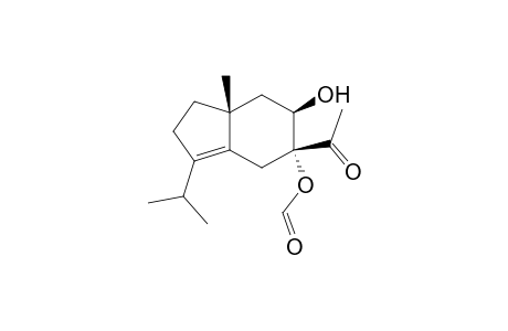 Formic acid (5R,6R,7aR)-5-acetyl-6-hydroxy-3-isopropyl-7a-methyl-2,4,5,6,7,7a-hexahydro-1H-inden-5-yl ester