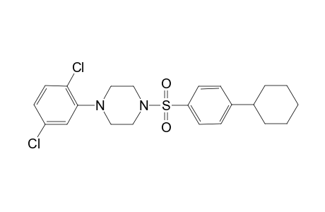 1-(4-cyclohexylphenyl)sulfonyl-4-(2,5-dichlorophenyl)piperazine