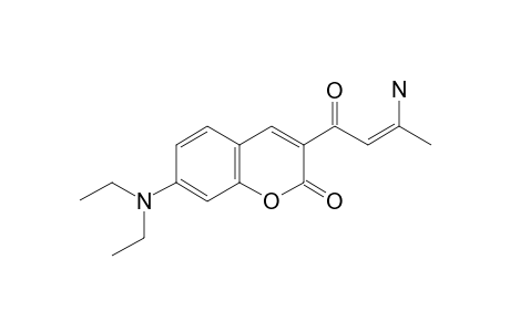 3-[(Z)-3-aminobut-2-enoyl]-7-diethylamino-coumarin