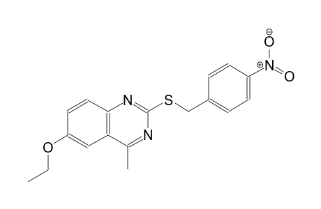 6-ethoxy-4-methyl-2-[(4-nitrobenzyl)sulfanyl]quinazoline