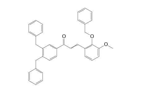 1,2-Dibenzyl-4-[3-(2-benzyloxy-3-methoxyphenyl)-1-oxoprop-2-en-1-yl]benzene