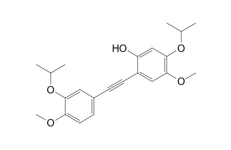 4-Methoxy-2-[2-(4-methoxy-3-propan-2-yloxy-phenyl)ethynyl]-5-propan-2-yloxy-phenol
