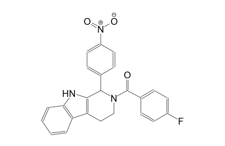 2-(4-fluorobenzoyl)-1-(4-nitrophenyl)-2,3,4,9-tetrahydro-1H-beta-carboline
