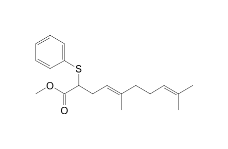 (E)-methyl 5,9-dimethyl-2-(phenylthio)-4,8-decadienoate