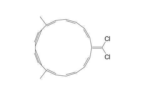 1,3,5,11,13,15-Cycloheptadecahexaene-7,9-diyne, 17-(dichloromethylene)-6,11-dimethyl-, (E,E,Z,Z,E,E)-