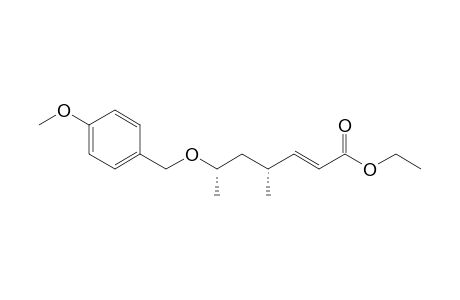 Ethyl (4R,6S)-6-(p-Methoxybenzyloxy)-4-methyl-2-heptenoate