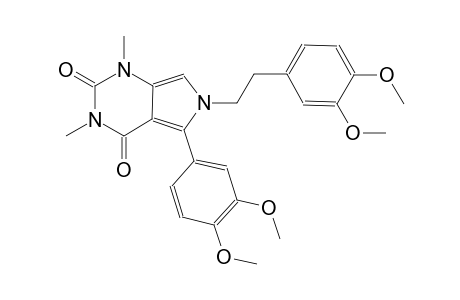 1H-pyrrolo[3,4-d]pyrimidine-2,4(3H,6H)-dione, 5-(3,4-dimethoxyphenyl)-6-[2-(3,4-dimethoxyphenyl)ethyl]-1,3-dimethyl-