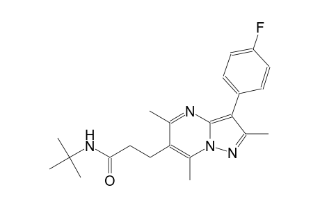 pyrazolo[1,5-a]pyrimidine-6-propanamide, N-(1,1-dimethylethyl)-3-(4-fluorophenyl)-2,5,7-trimethyl-