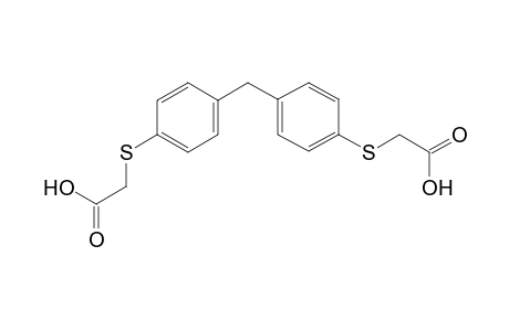 2-[4-[[4-(carboxymethylsulfanyl)phenyl]methyl]phenyl]sulfanylacetic acid