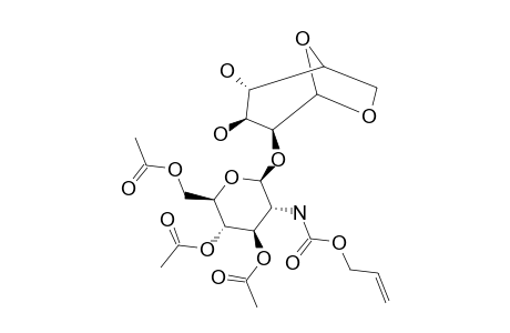 2-O-(3,4,6-TRI-O-ACETYL-2-N-ALLYLOXYCARBONYLAMINO-2-DEOXY-BETA-D-GLUCOPYRANOSYL)-1,6-ANHYDRO-BETA-D-MANNOPYRANOSE