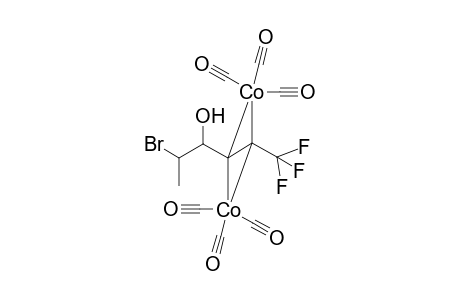 Hexacarbonyl-.mu.(2,3-.mu.:3,2-.mu.5-bromo-4-hydroxy-1,1,1-trifluoro-2-hexyne)dicobalt