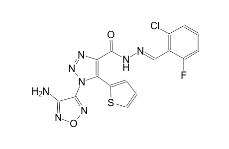1-(4-amino-1,2,5-oxadiazol-3-yl)-N'-[(E)-(2-chloro-6-fluorophenyl)methylidene]-5-(2-thienyl)-1H-1,2,3-triazole-4-carbohydrazide