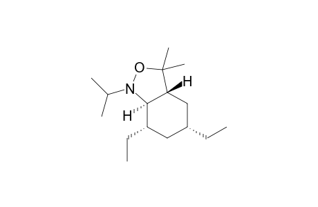 rac-(3aR,5R,7S,7aR)-5,7-diethyl-1-isopropyl-3,3-dimethyloctahydrobenzo[c]isoxazole