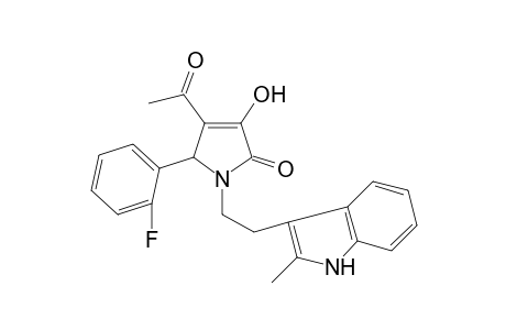 4-Acetyl-5-(2-fluorophenyl)-3-hydroxy-1-[2-(2-methyl-1H-indol-3-yl)ethyl]-1,5-dihydro-2H-pyrrol-2-one