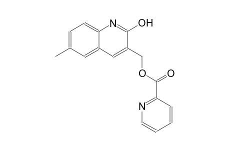 (2-hydroxy-6-methyl-3-quinolinyl)methyl 2-pyridinecarboxylate