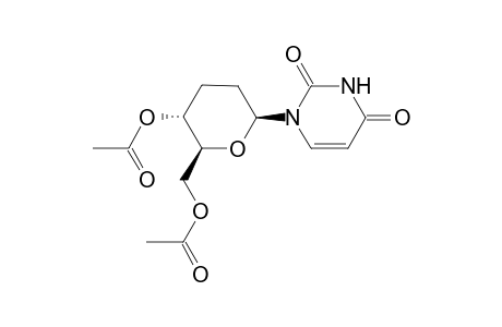 1-(4',6'-di-O-Acetyl-2',3'-dideoxy-.beta.-D-glucopyranosyl)uracyl