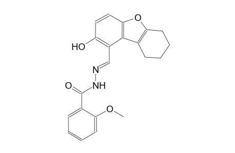 N'-[(E)-(2-hydroxy-6,7,8,9-tetrahydrodibenzo[b,d]furan-1-yl)methylidene]-2-methoxybenzohydrazide