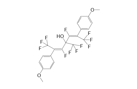 1,1,1,3,5,7,7,7-Octafluoro-4-trifluoromethyl-2,6-[di(4-methoxyphenyl)]hepta-2E,5E-dien-4-ol