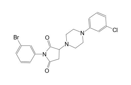 1-(3-bromophenyl)-3-[4-(3-chlorophenyl)-1-piperazinyl]-2,5-pyrrolidinedione