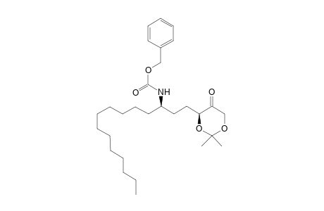 (1R,4S)-(-)-Benzyl-N-{1-[2-(2,2-dimethyl-5-oxo-1,3-dioxan-4-yl)ethyltridecyl]carbamate