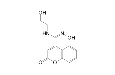 N-(2-hydroxyethyl)-2-oxo-2H-[1]benzopyran-4-carboxamide oxime