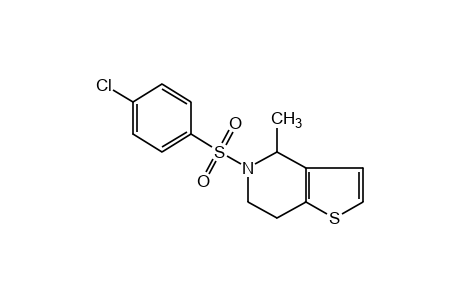 5-[(p-chlorophenyl)sulfonyl]-4-methyl-4,5,6,7-tetrahydrothieno[3,2-c]pyridine