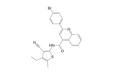 2-(4-bromophenyl)-N-(3-cyano-4-ethyl-5-methyl-2-thienyl)-4-quinolinecarboxamide