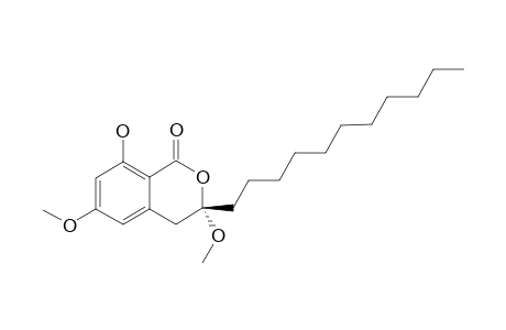 (3R)-8-HYDROXY-3,6-DIMETHOXY-3-UNDECYL-3,4-DIHYDROISOCOUMARIN