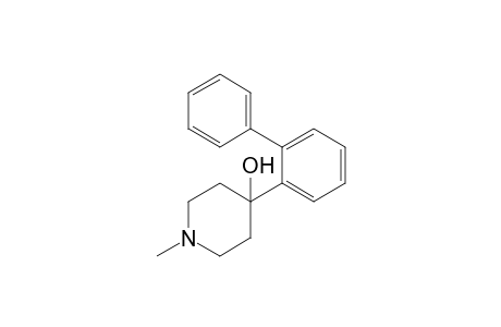 1-Methyl-4-(2-phenylphenyl)-4-piperidinol
