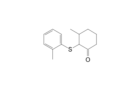 3-Methyl-2-[(2-methylphenyl)sulfanyl]cyclohexanone