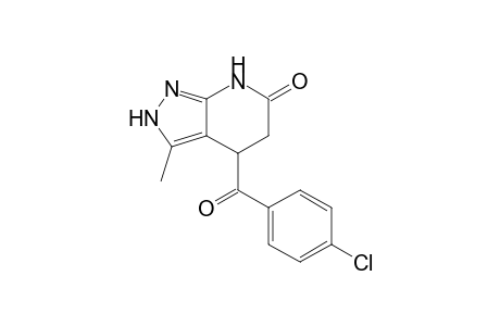 4-(4-Chlorobenzoyl)-3-methyl-2,4,5,7-tetrahydro-6H-pyrazolo[3,4-b]pyridin-6-one