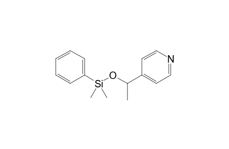 4-{[1'-(Dimethylphenylsilyl)oxy]ethyl}pyridine