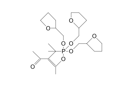4-Acetyl-2,2,2-tris(tetrahydrofuran-2-yl-methoxy)-3,3,5-trimethyl-1,2-oxaphosphole