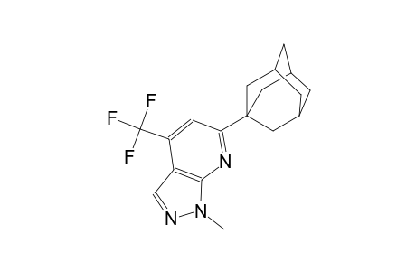 1H-pyrazolo[3,4-b]pyridine, 1-methyl-6-tricyclo[3.3.1.1~3,7~]dec-1-yl-4-(trifluoromethyl)-