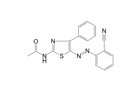 N-[5-(2-Cyano-phenylazo)-4-phenyl-thiazol-2-yl]-acetamide