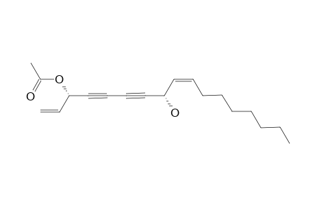 (3S,8S,Z)-8-HYDROXYHEPTADECA-1,9-DIEN-4,6-DIYN-3-YL-ACETATE