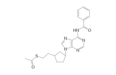 5'-[( Acetylthio)methyl]-N(6)-benzoyl-2',3',5'-trideoxy-1'a-carbaadenosine