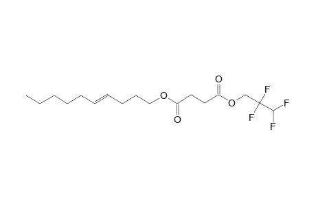 Succinic acid, 2,2,3,3-tetrafluoropropyl dec-4-en-1-yl ester