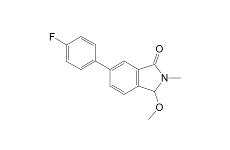 6-(p-fluoro)phenyl-3-methoxy-2-methylisoindolin-1-one