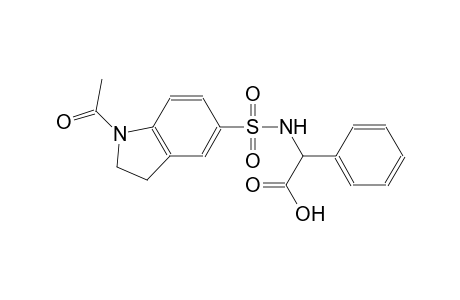 {[(1-acetyl-2,3-dihydro-1H-indol-5-yl)sulfonyl]amino}(phenyl)aceticacid