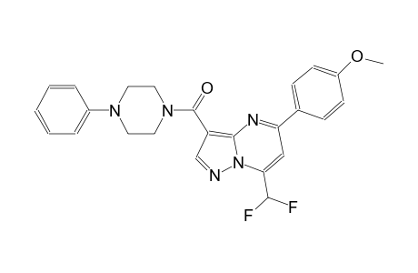 7-(difluoromethyl)-5-(4-methoxyphenyl)-3-[(4-phenyl-1-piperazinyl)carbonyl]pyrazolo[1,5-a]pyrimidine