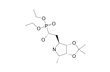 DIETHYL-(1'R,2S,3S,4R,5S)-1'-HYDROXY-2'-(3,4-ISOPROPYLIDENEDIOXY-5-METHYLPYRROLIDIN-2-YL)-ETHANEPHOSPHONATE