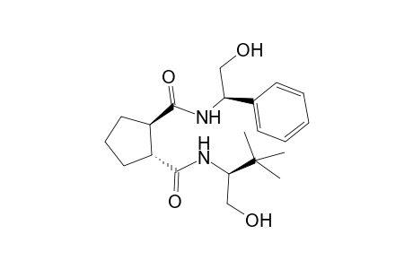 (1R,2R)-Cyclopentane-1,2-dicarboxylic acid 1-[(2'-hydroxy-1'-(S)-tert-buutylethyl)amide]-2-[(2"-hydroxy-1"-(R)-phenylethyl)amide]