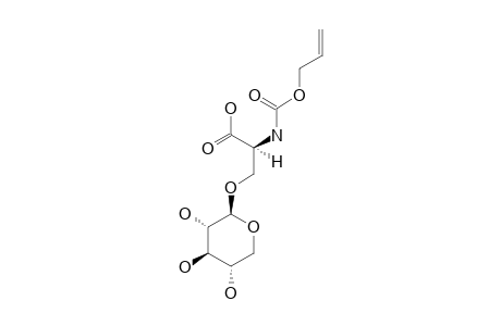 N-(ALLYLOXYCARBONYL)-(BETA-D-XYLOPYRANOSYL)-L-SERINE