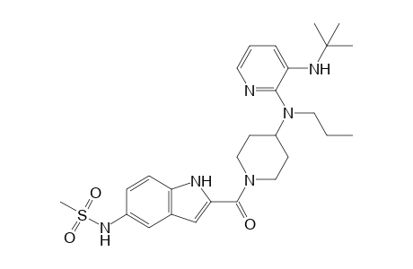1-[(5-Methanesulfonamidoindol-2-yl)carbonyl]-4-[N-propyl-N-[3-[(1,1-dimethylethyl)amino]-2-pyridinyl]amino]piperidine