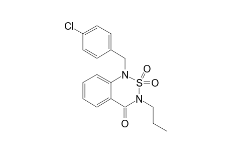 1-[(4-CHLOROPHENYL)METHYL]-3-PROPYL-2,1,3-BENZOTHIADIAZIN-4-ONE-2,2-DIOXIDE