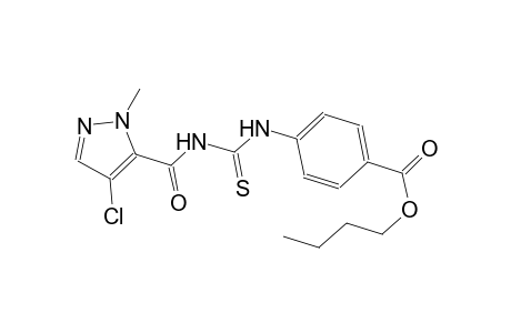 butyl 4-[({[(4-chloro-1-methyl-1H-pyrazol-5-yl)carbonyl]amino}carbothioyl)amino]benzoate