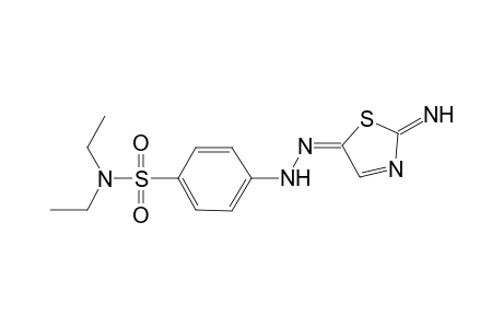 N,N-Diethyl-4-[(2E)-2-(2-imino-1,3-thiazol-5(2H)-ylidene)hydrazino]benzenesulfonamide