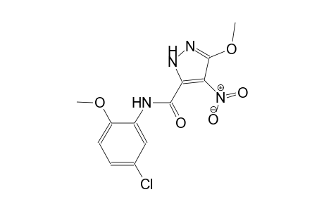 N-(5-chloro-2-methoxyphenyl)-3-methoxy-4-nitro-1H-pyrazole-5-carboxamide